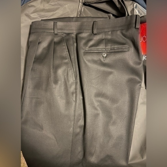 Men’s black suit jacket 44 Long and pants 38/32 - Picture 6 of 11